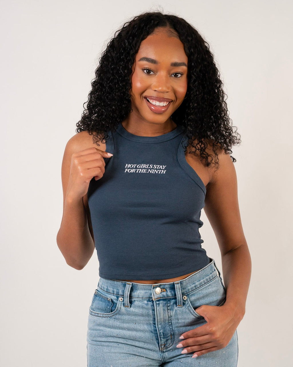 The Ninth Inning Tank in Denim