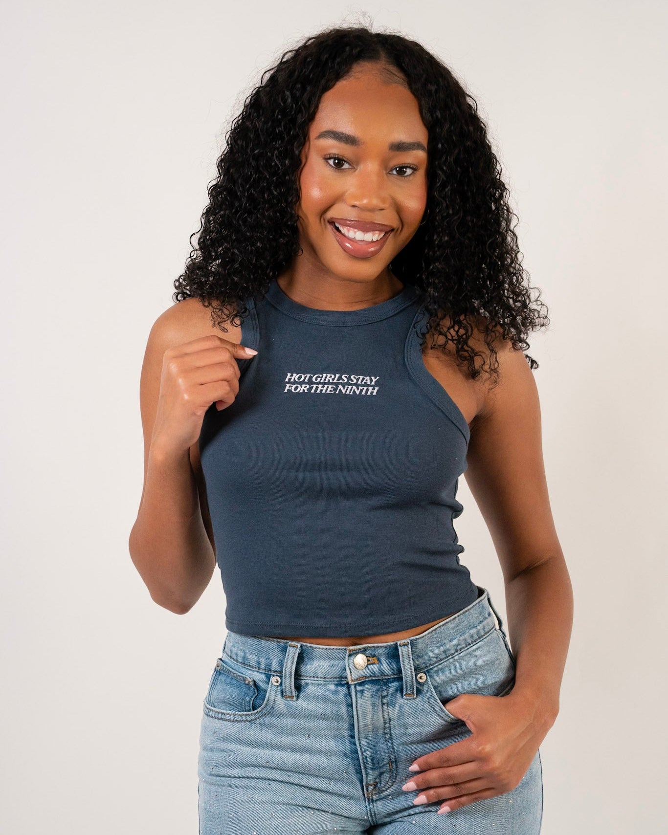 The Ninth Inning Tank in Denim