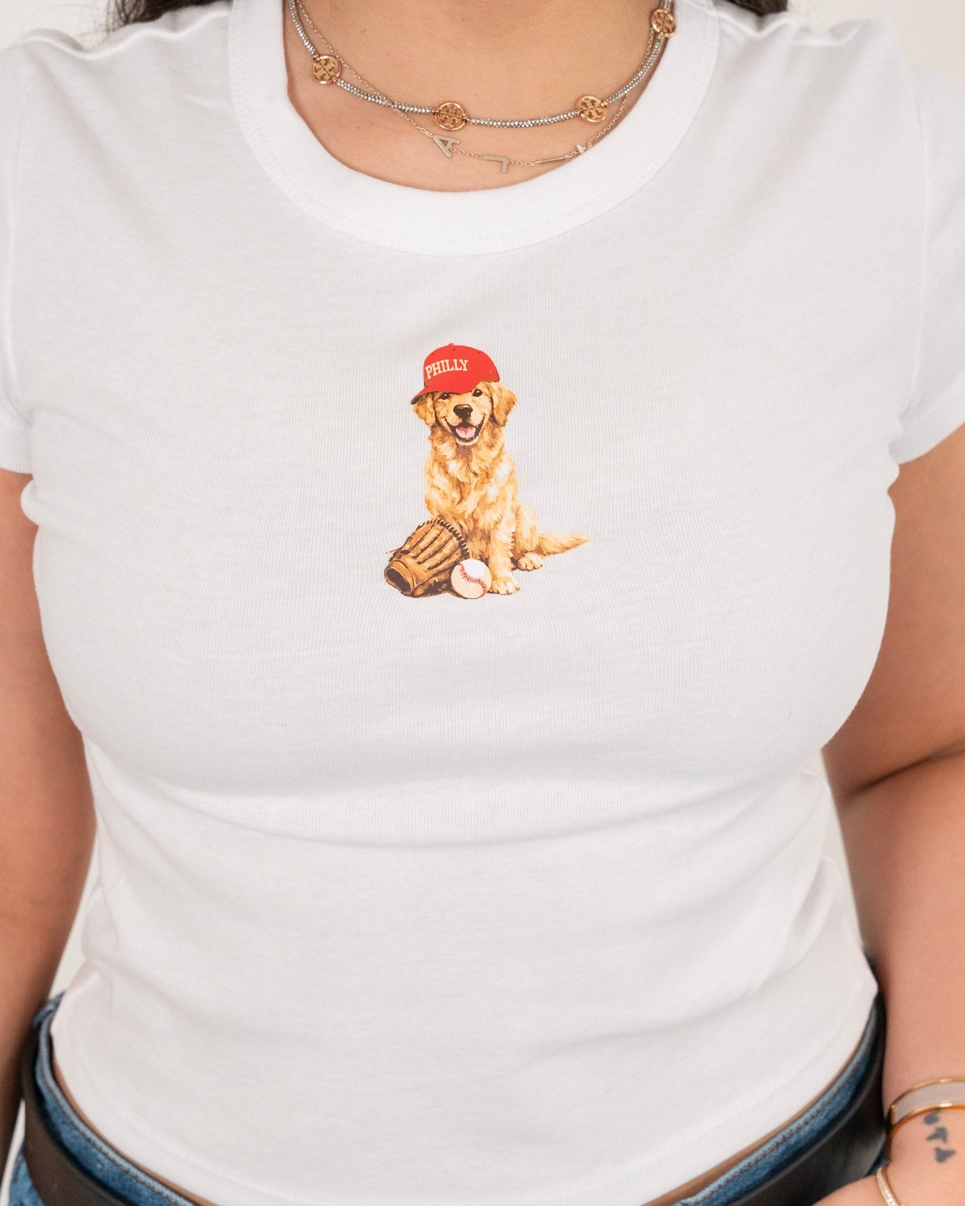 The Golden Sporty Baby Tee