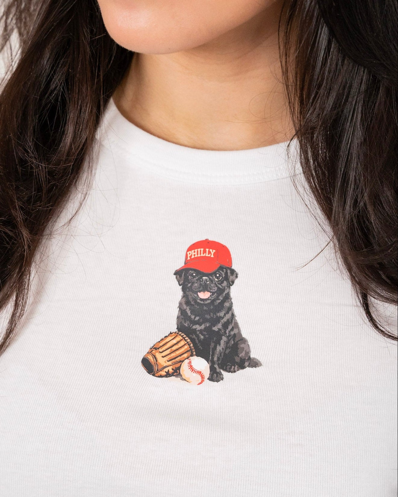 The Pug Sporty Baby Tee