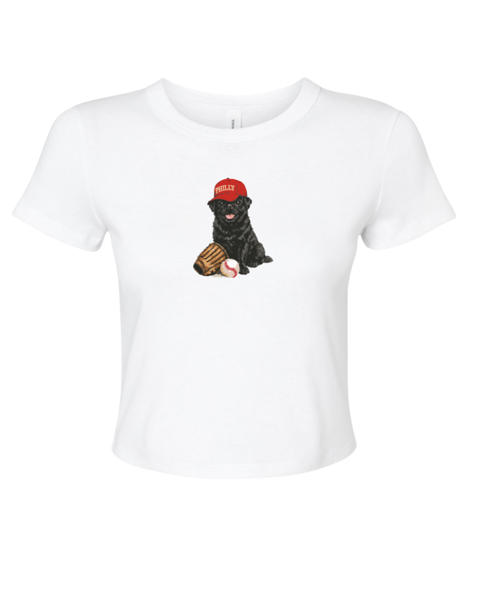 The Pug Sporty Baby Tee