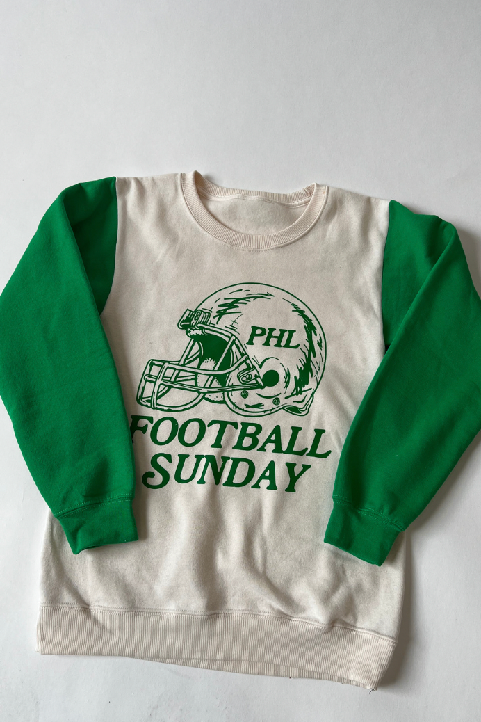 The Football Sunday Colorblock Crewneck
